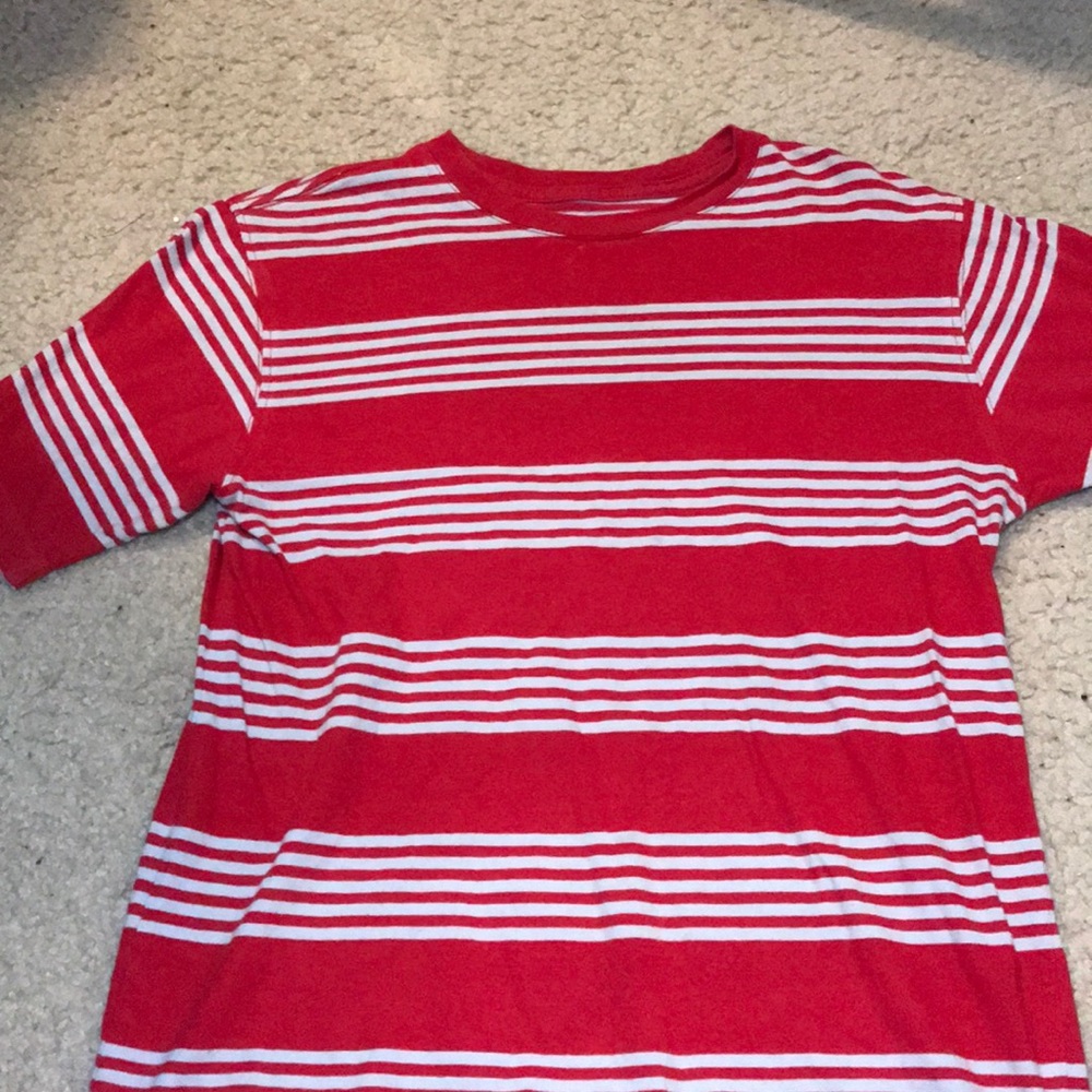 Red and white striped T-shirt